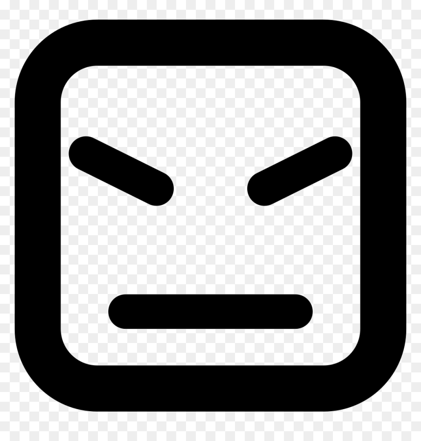 Scan Icon, HD Png Download - angry face png