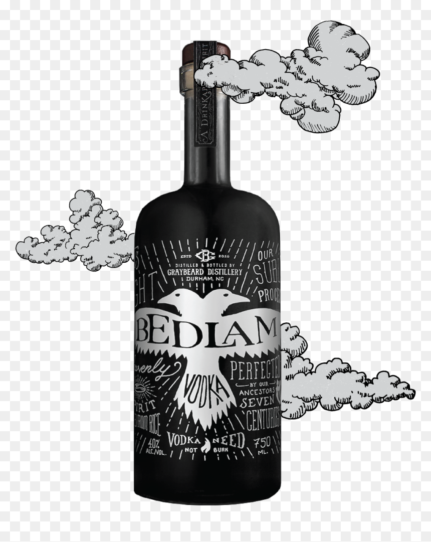 Bedlam Vodka, HD Png Download - vodka png