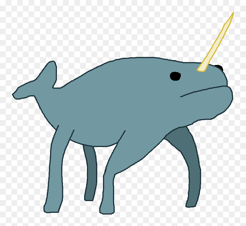 Narwhal With Legs, HD Png Download - legs png