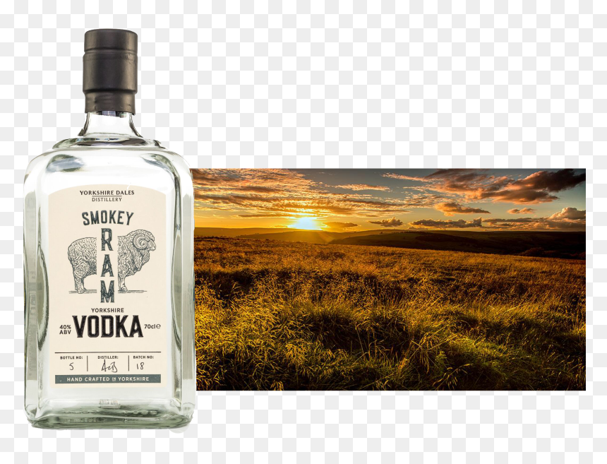 Glass Bottle, HD Png Download - vodka png