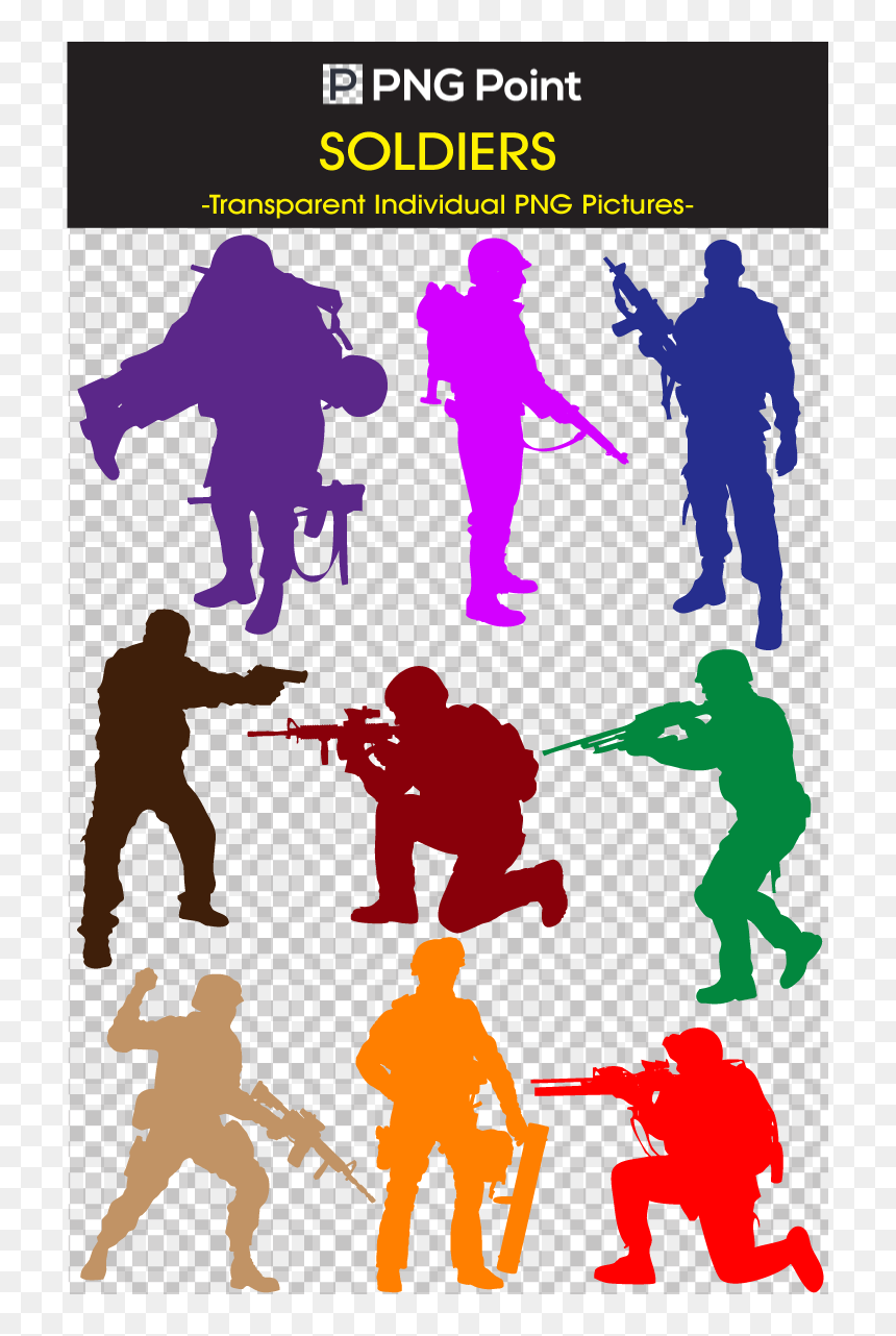 Illustration, HD Png Download - soldier silhouette png