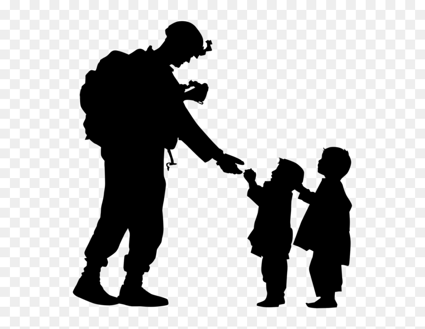 Silhouette, HD Png Download - soldier silhouette png