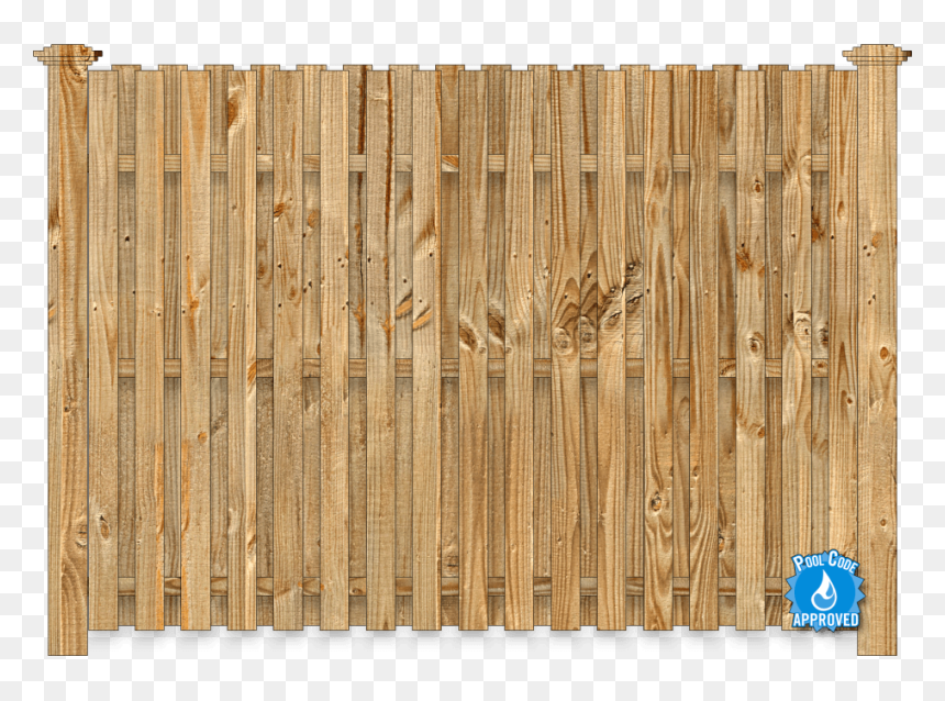 Board On Board Fence To Pool Code, HD Png Download - wood plank png