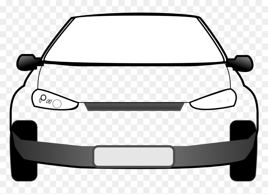 White Car Clipart Png, Transparent Png - car silhouette png