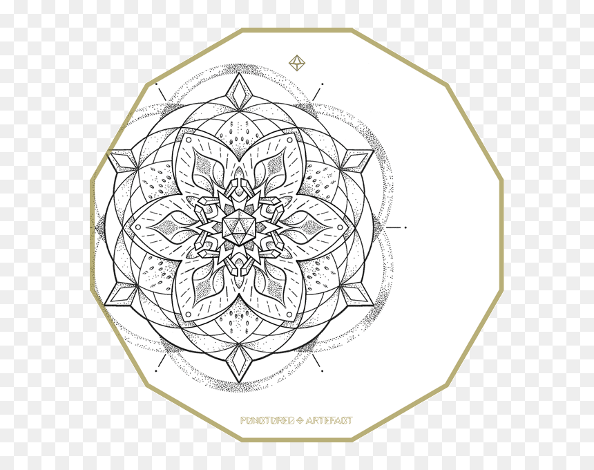 Icosahedron Mandala, HD Png Download - sacred geometry png