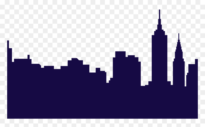 New York City Skyline, HD Png Download - city silhouette png