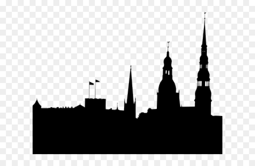 Vecrīga, HD Png Download - city silhouette png