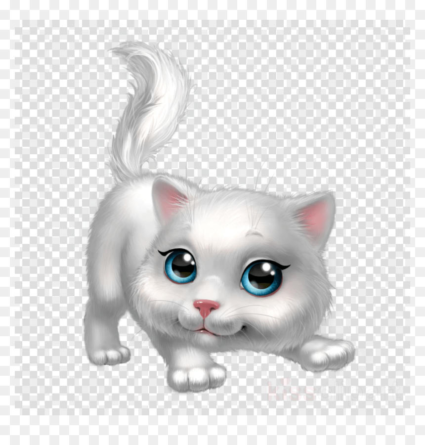 White Kitten Clip Art, HD Png Download - cats png