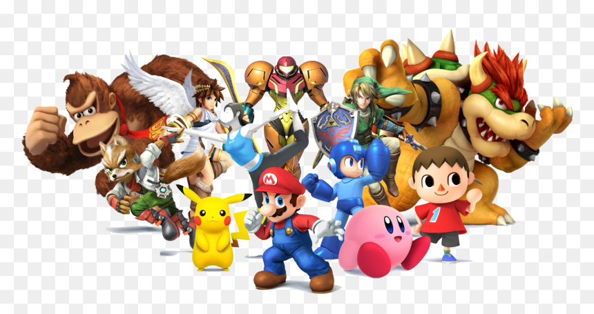 Super Smash Bros Characters Png, Transparent Png - nintendo png