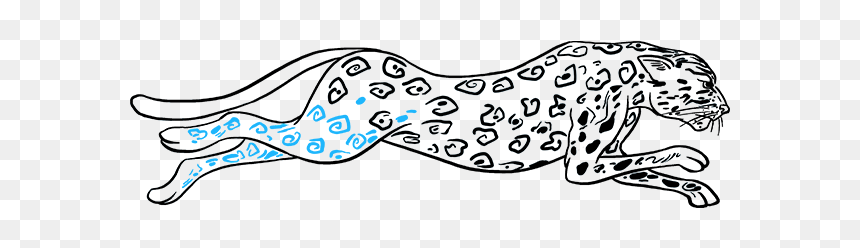 Drawing, HD Png Download - cheetah png