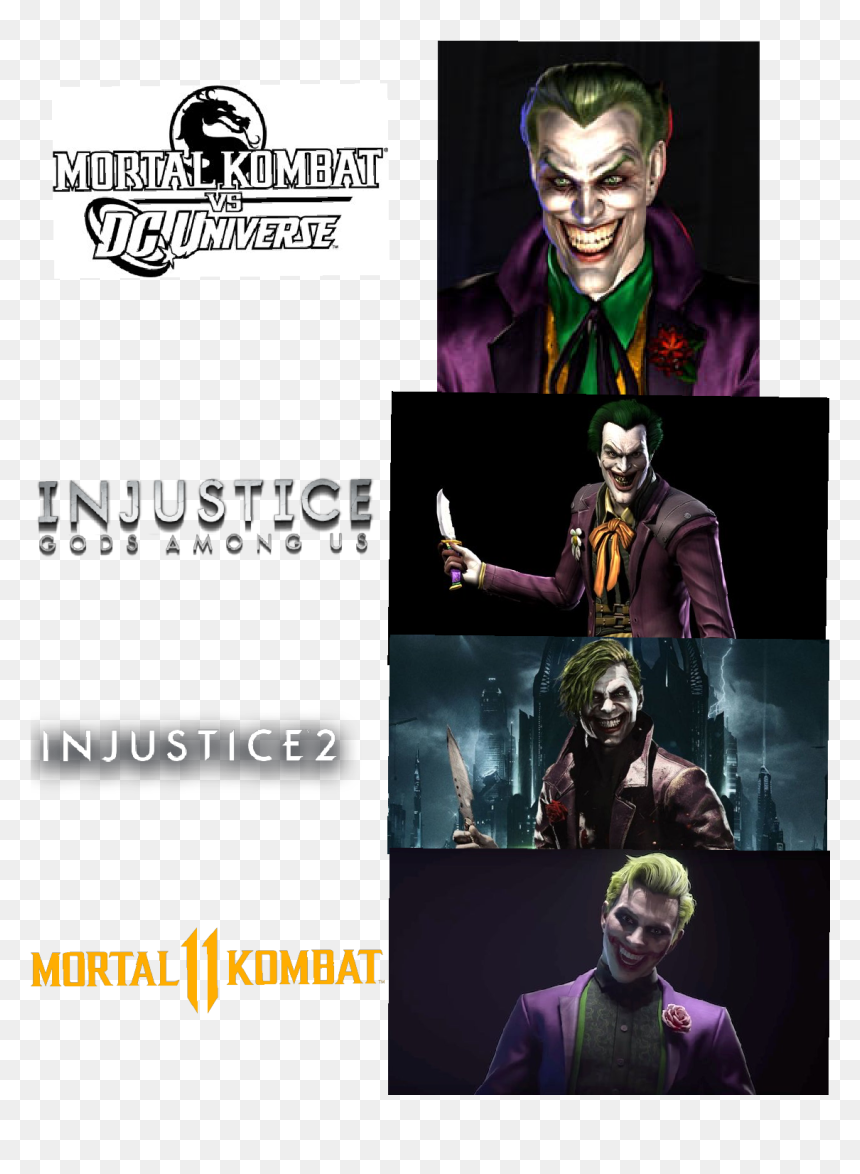 Injustice 2 Joker Mortal Kombat 11, HD Png Download - joker face paint png