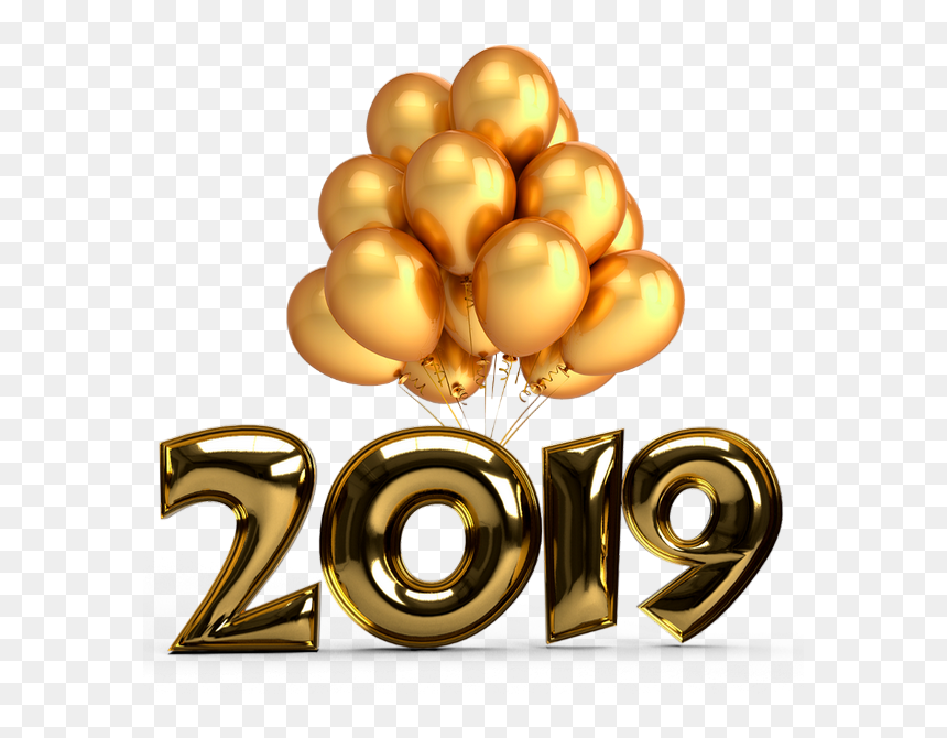 Transparent Clipart Neujahr - Gold Balloons, HD Png Download - png ballons