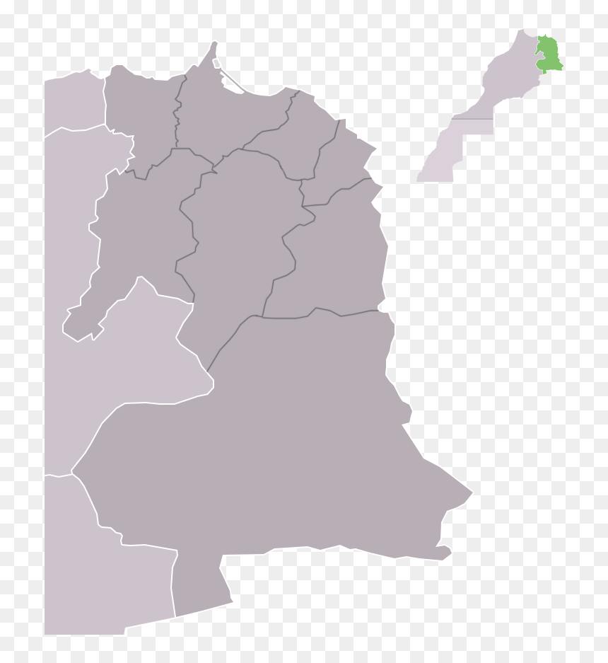 Map Oriental Full - Oriental Morocco, HD Png Download - oriental png