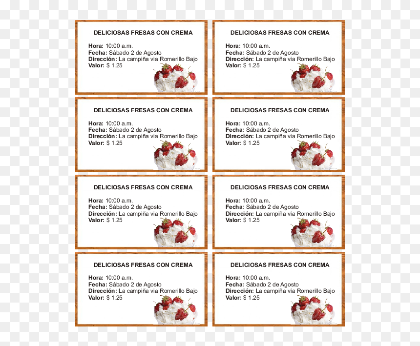Coquelicot, HD Png Download - fresas con crema png