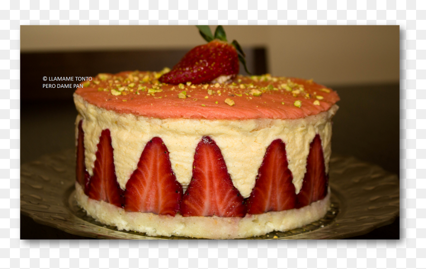Fruit Cake, HD Png Download - fresas con crema png