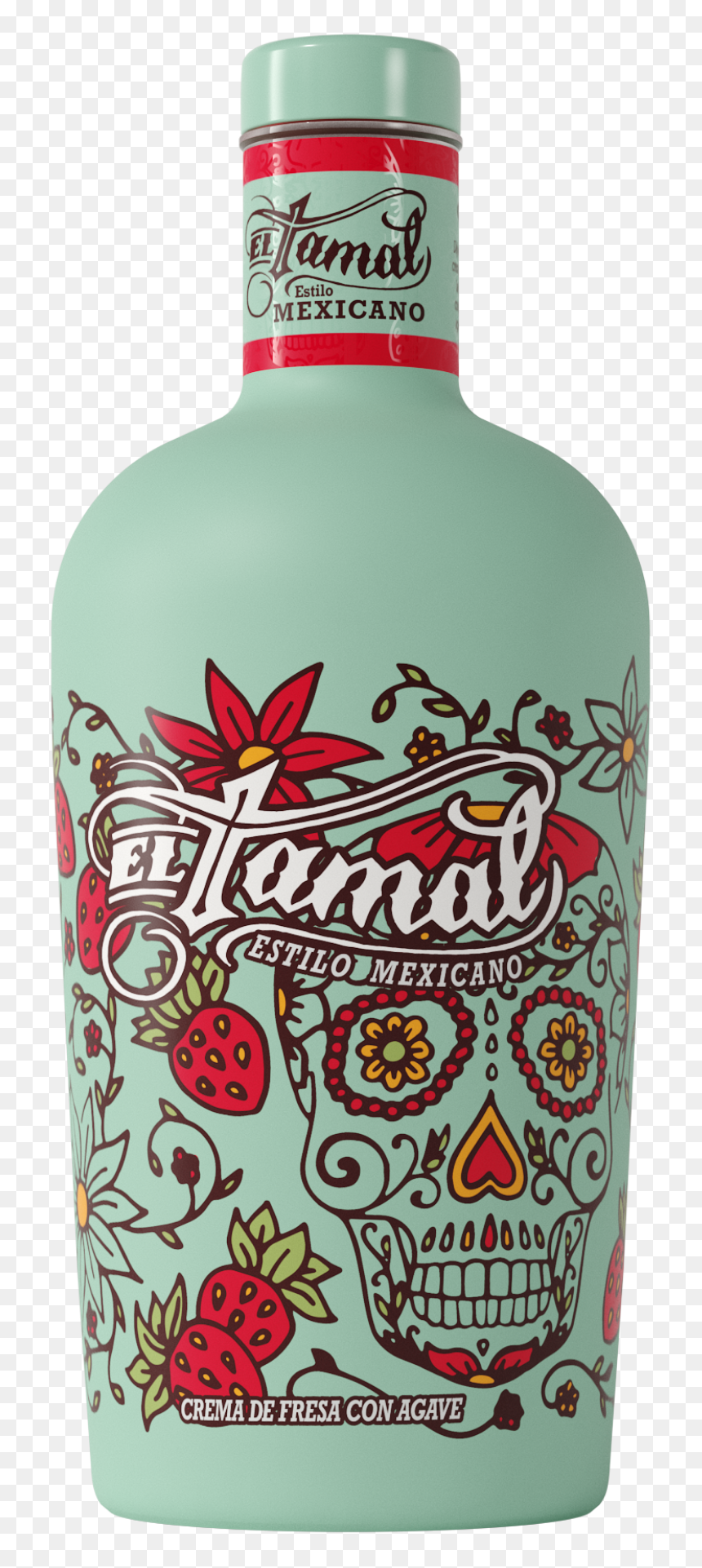 Water Bottle, HD Png Download - fresas con crema png