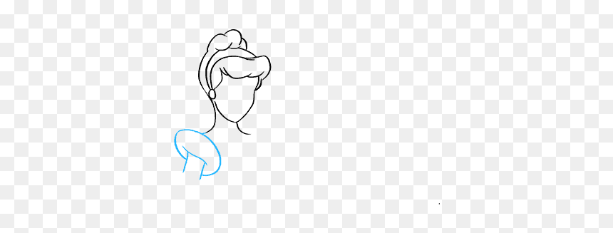 How To Draw Cinderella - Sketch, HD Png Download - cinderella slipper png
