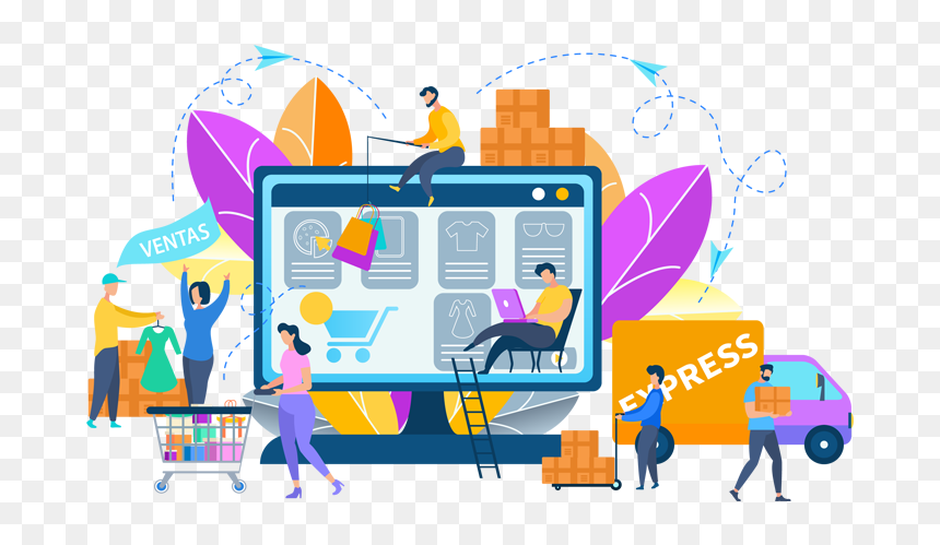 Slider - Online Shopping, HD Png Download - carrito de compras png