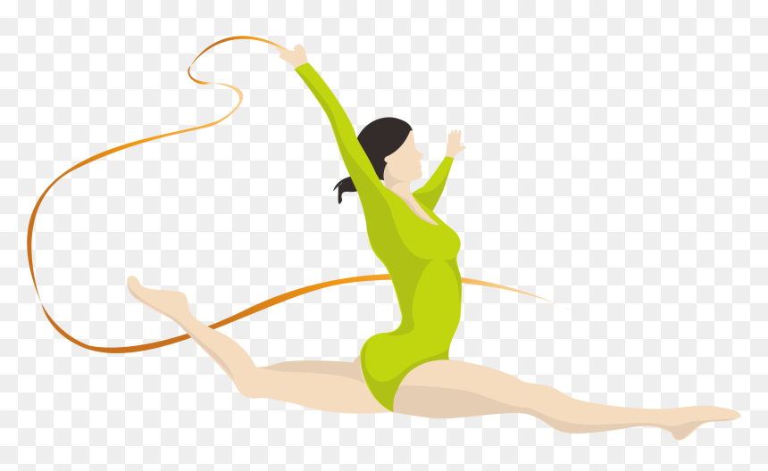 Artistic Gymnastics Drawing Rhythmic Gymnastics - Gymnastics Dibujo, HD Png Download - grainy png