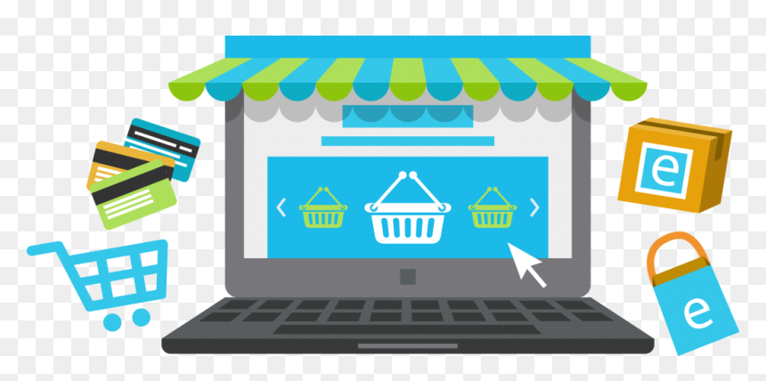 Online Business Deal Clipart, HD Png Download - carrito de compras png