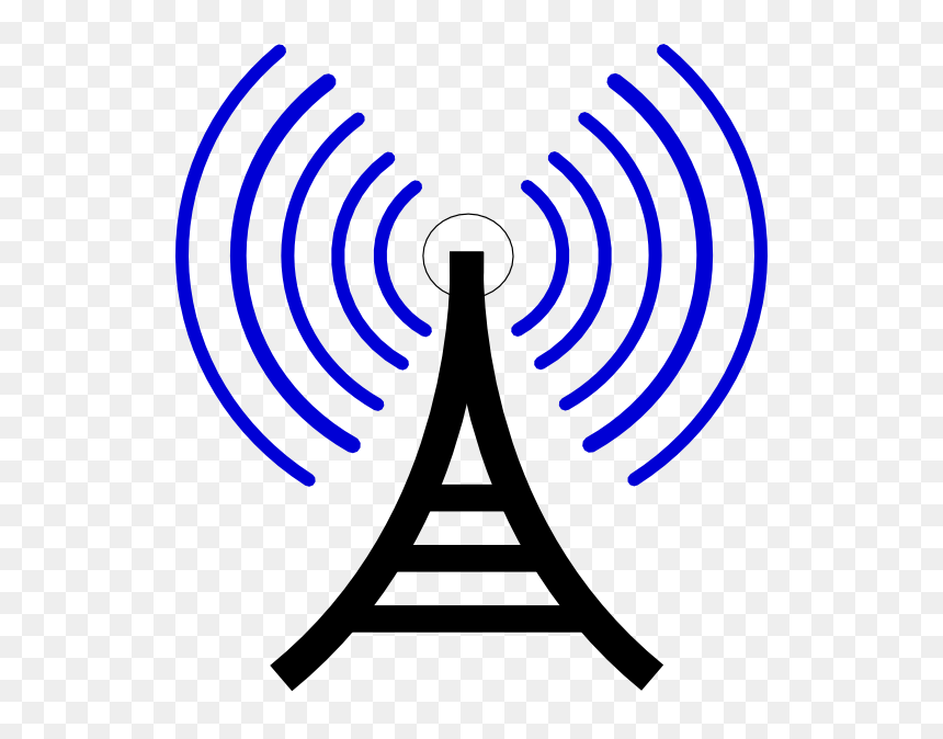 Radio Clip Art At Clker Com Vector - Radio Waves Clipart, HD Png Download - wave png vector