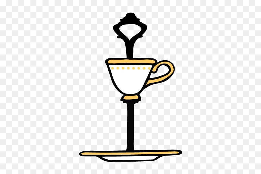 Afternoon Tea Tier Cartoon Transparent, HD Png Download - vintage tea cup png