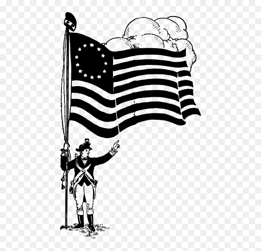 Art,monochrome Photography,graphic Design - Illustration, HD Png Download - usa flag black and white png