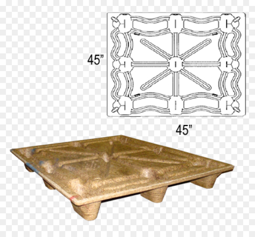 45 - Pressed Wood Pallet Wp 4840h, HD Png Download - wood pallet png