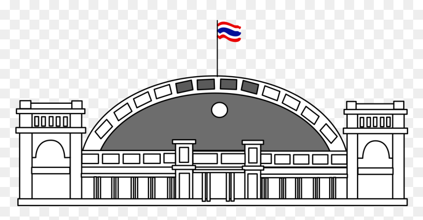 Hua Lamphong Png Vector - Arch, Transparent Png - usa flag black and white png
