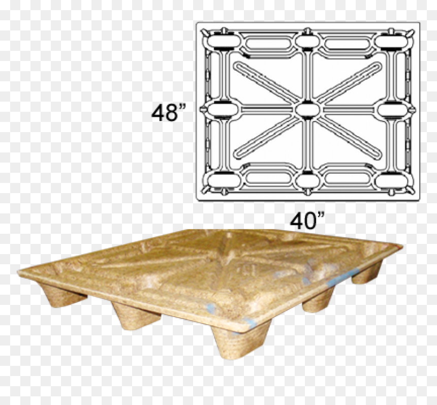 48 - Pressed Wood Pallet Wp 4840h, HD Png Download - wood pallet png