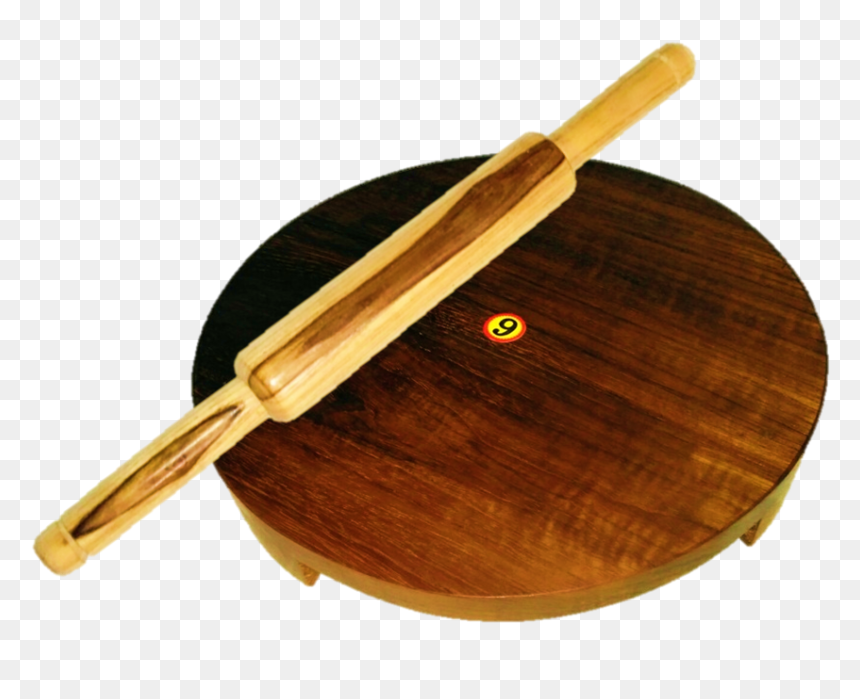 Chakla Belan, Wooden Rolling Board And Rolling Pin - Rolling Pin, HD Png Download - board pin png