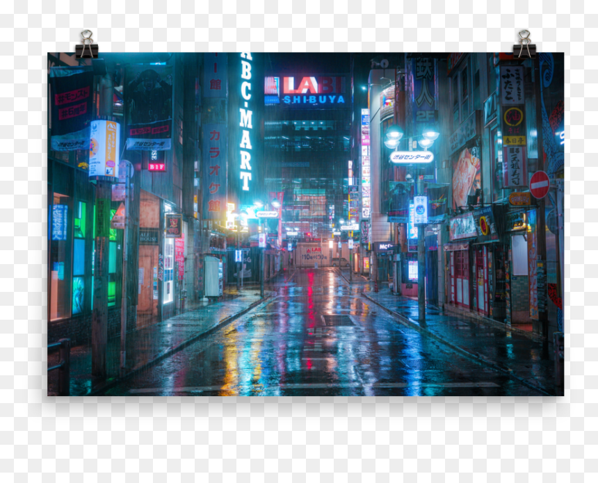 Billboard, HD Png Download - night city png