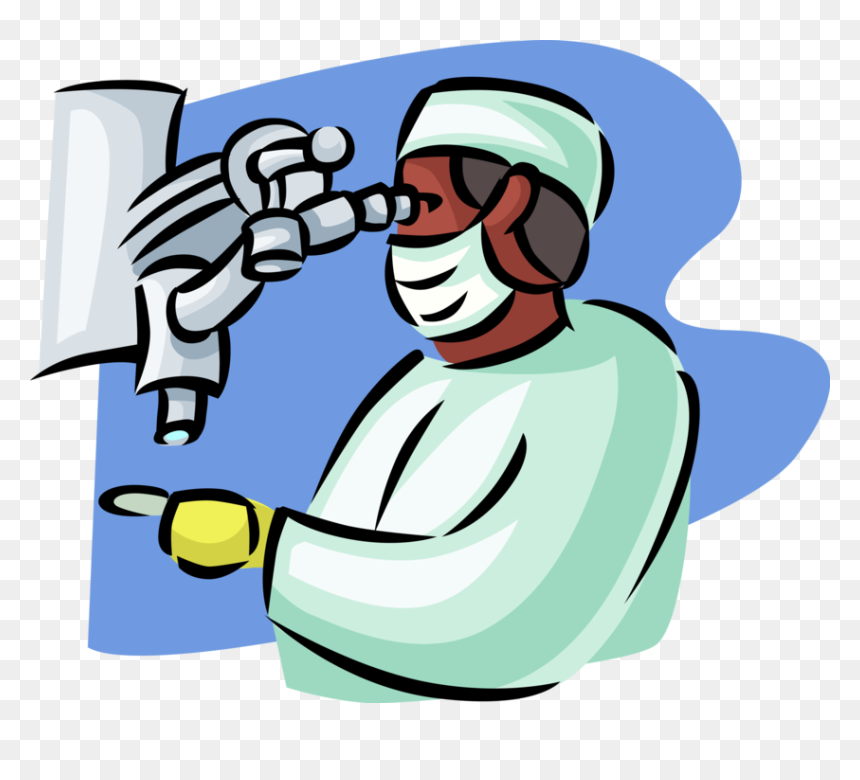 Vector Illustration Of Health Care Professional Doctor - Research Doctor Clipart, HD Png Download - microscope vector png