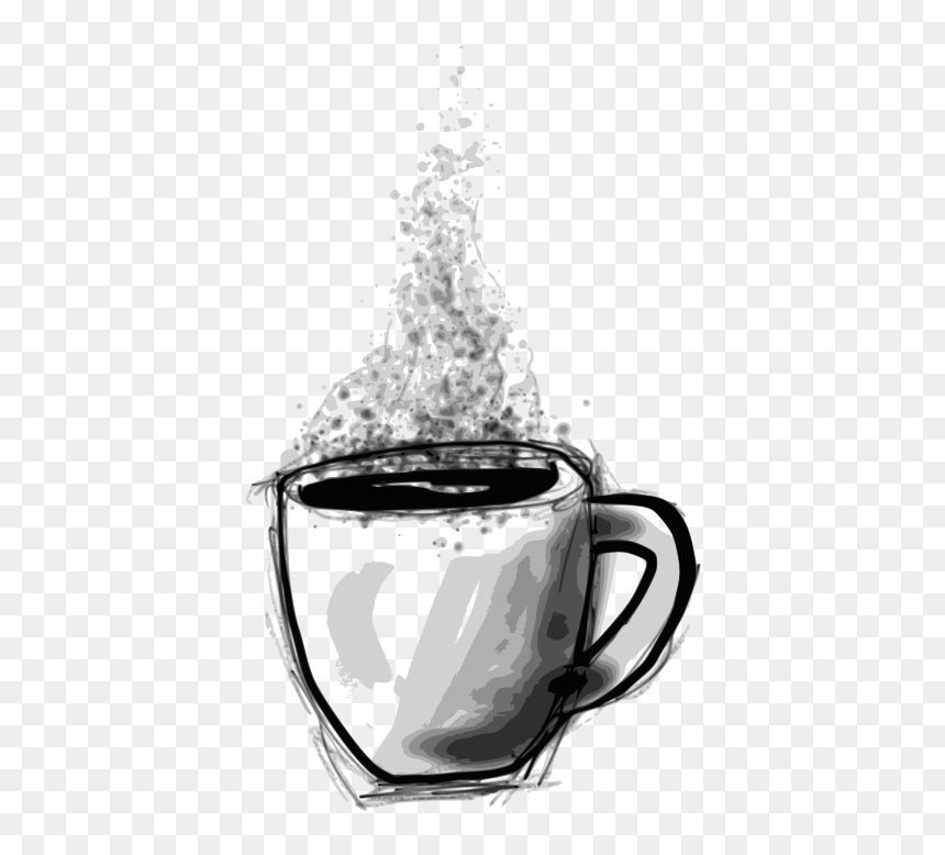 Sketchy Coffee - Coffee Mug Sketch Png, Transparent Png - free coffee png