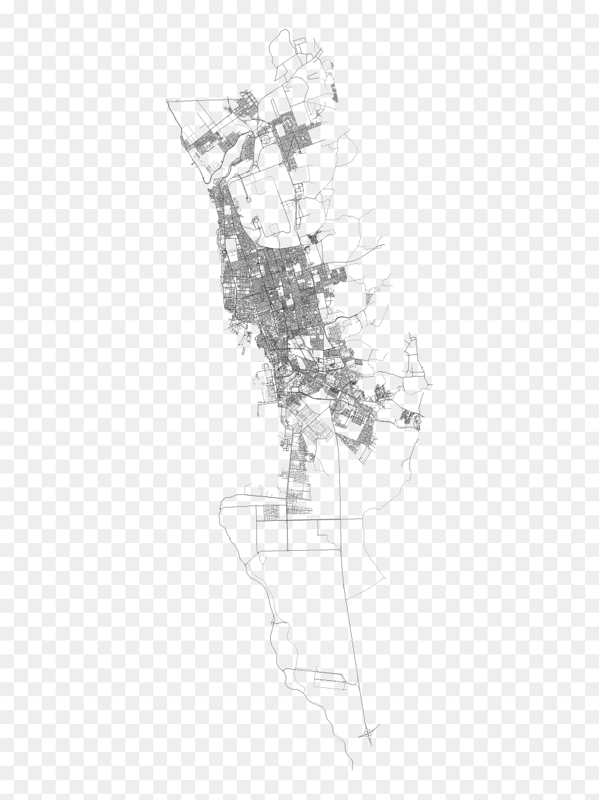 Map, HD Png Download - futuristic city png