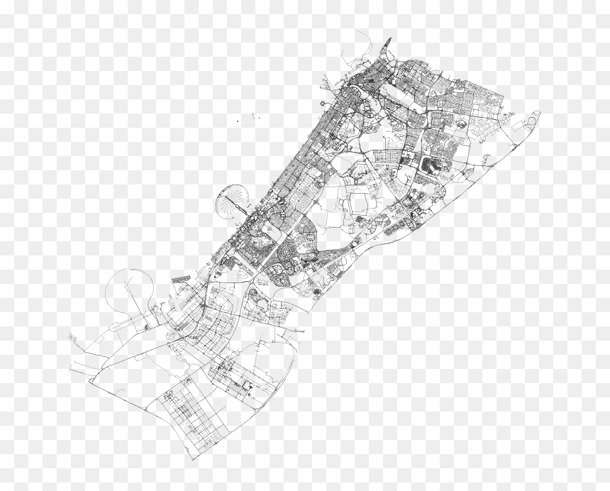 Technical Drawing, HD Png Download - futuristic city png