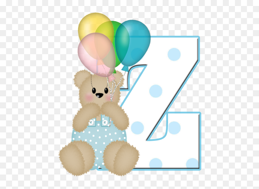 Abecedario Azul Con Globos - Balloon, HD Png Download - globos azules png