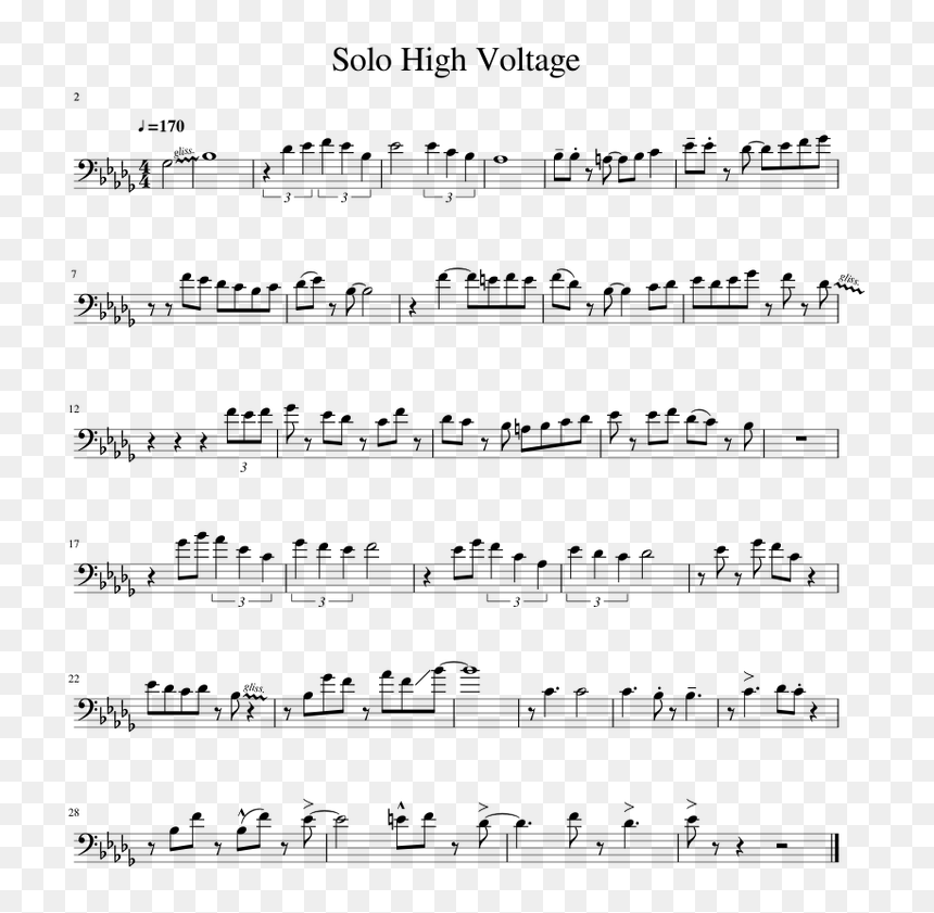 Er Wonen Twee Motten Bladmuziek, HD Png Download - high voltage png