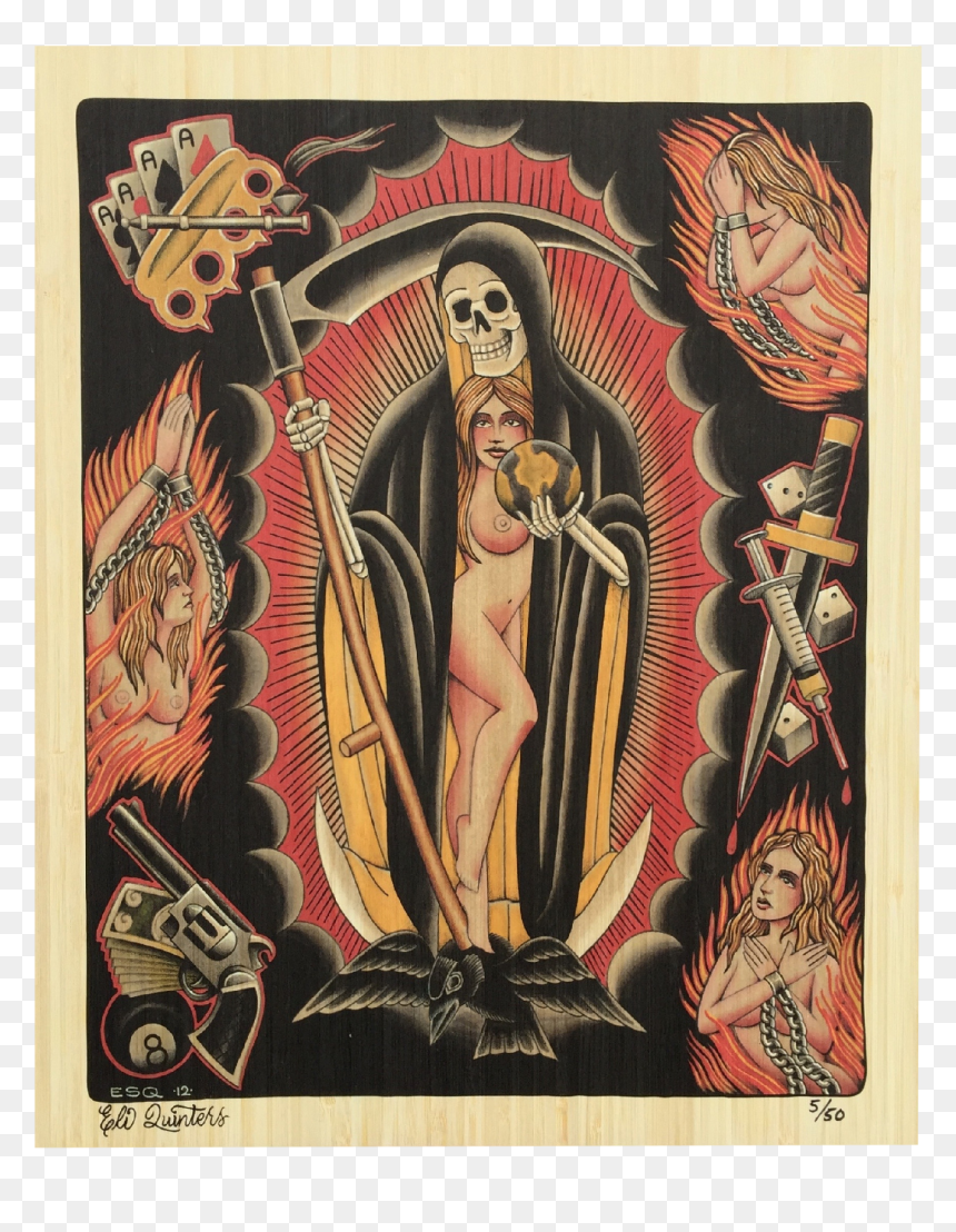 Santa Muerte - 墨西哥 死亡 聖 神, HD Png Download - santa muerte png