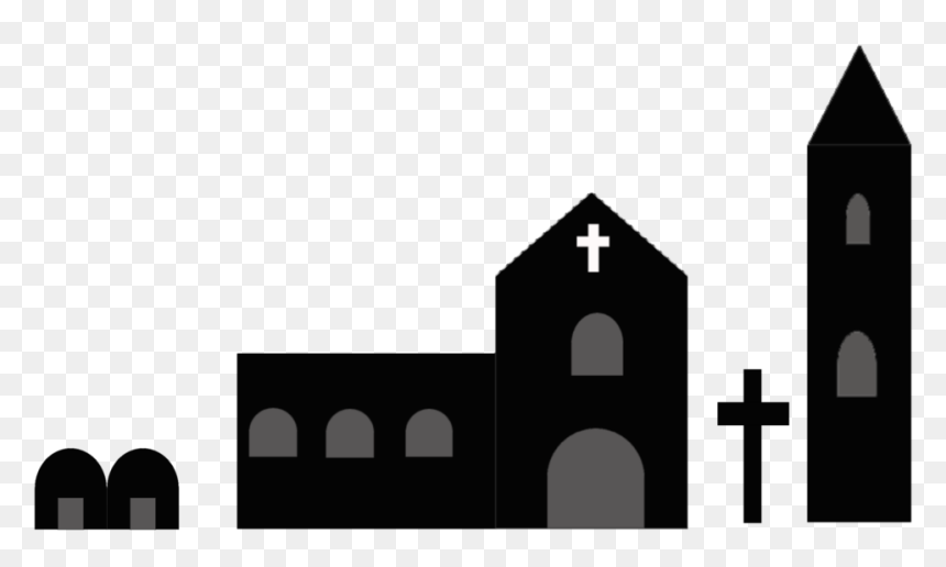 Photography - Monastery Silhouette, HD Png Download - buildings silhouette png