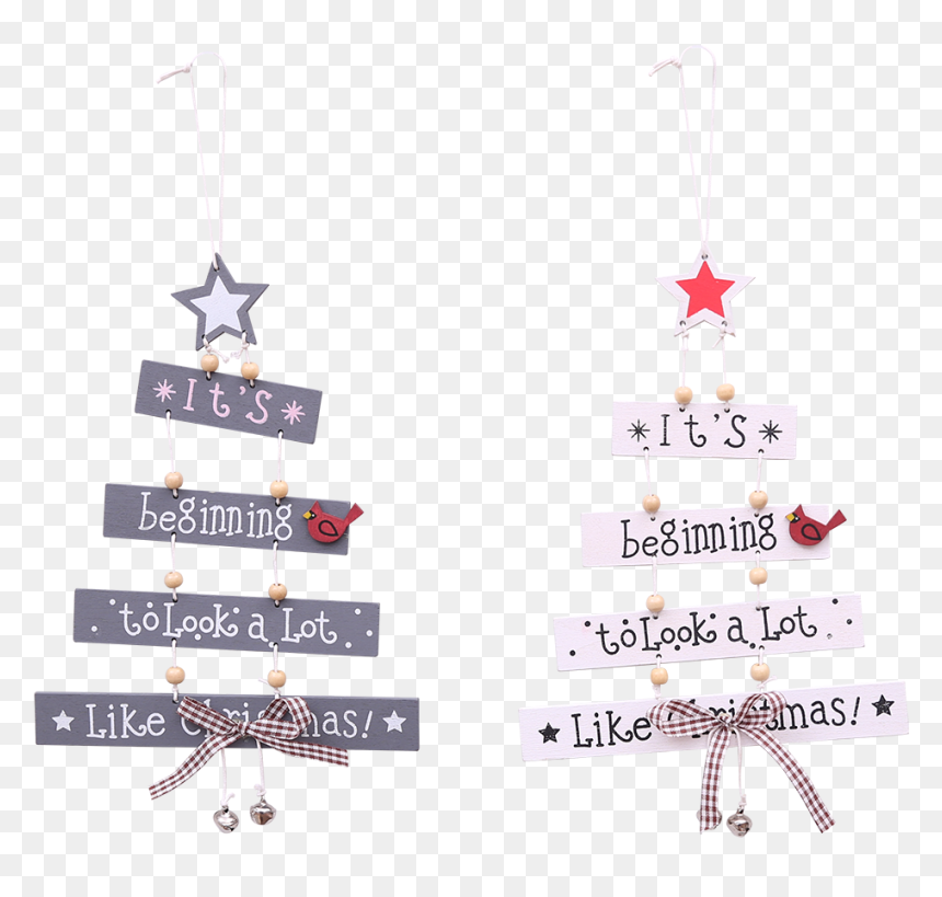 Christmas Colorful Wooden Pendant Door Decorations - Wall Hung Christmas Tree Wooden, HD Png Download - arbolito de navidad png
