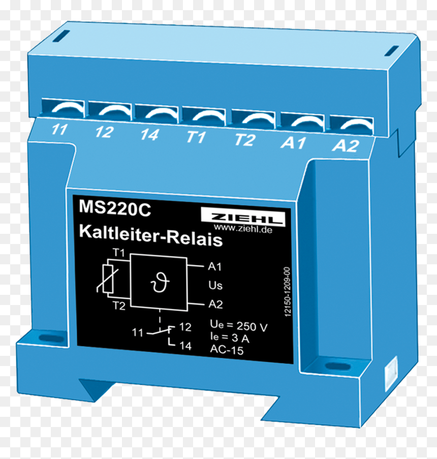 Resistor Png -ms220c Ziehl - Relay Png, Transparent Png - resistor png