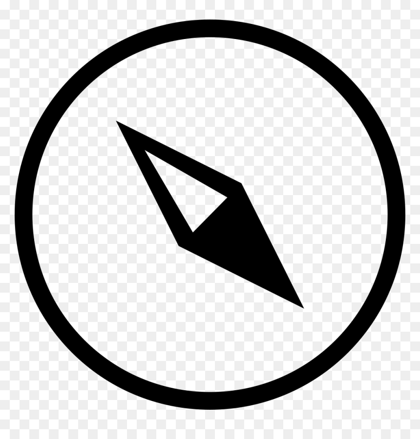Compass Icon Svg, HD Png Download - compass clipart png
