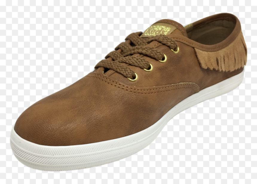 Tênis Keds Folk Com Franjas Couro Marrom - Suede, HD Png Download - franjas png