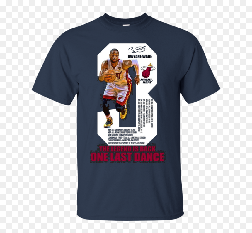 Dwyane Wade One Last Dance Shirt, HD Png Download - dwayne wade png