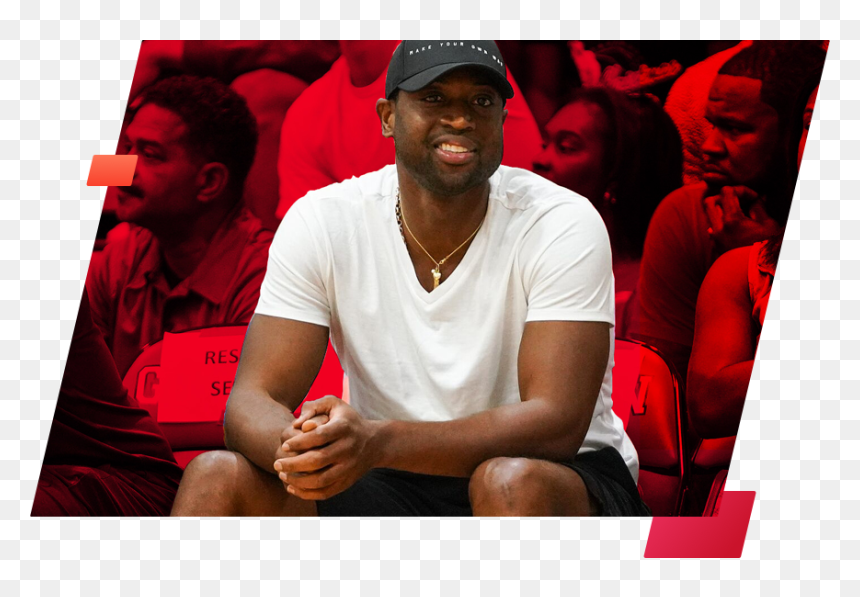 Dwyane Wade - Sitting, HD Png Download - dwayne wade png