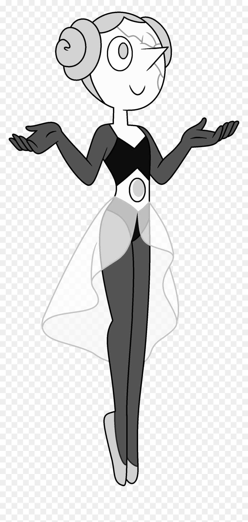 Steven Universe Fanon Wiki - White Pearl Steven Universe, HD Png Download - white pearls png