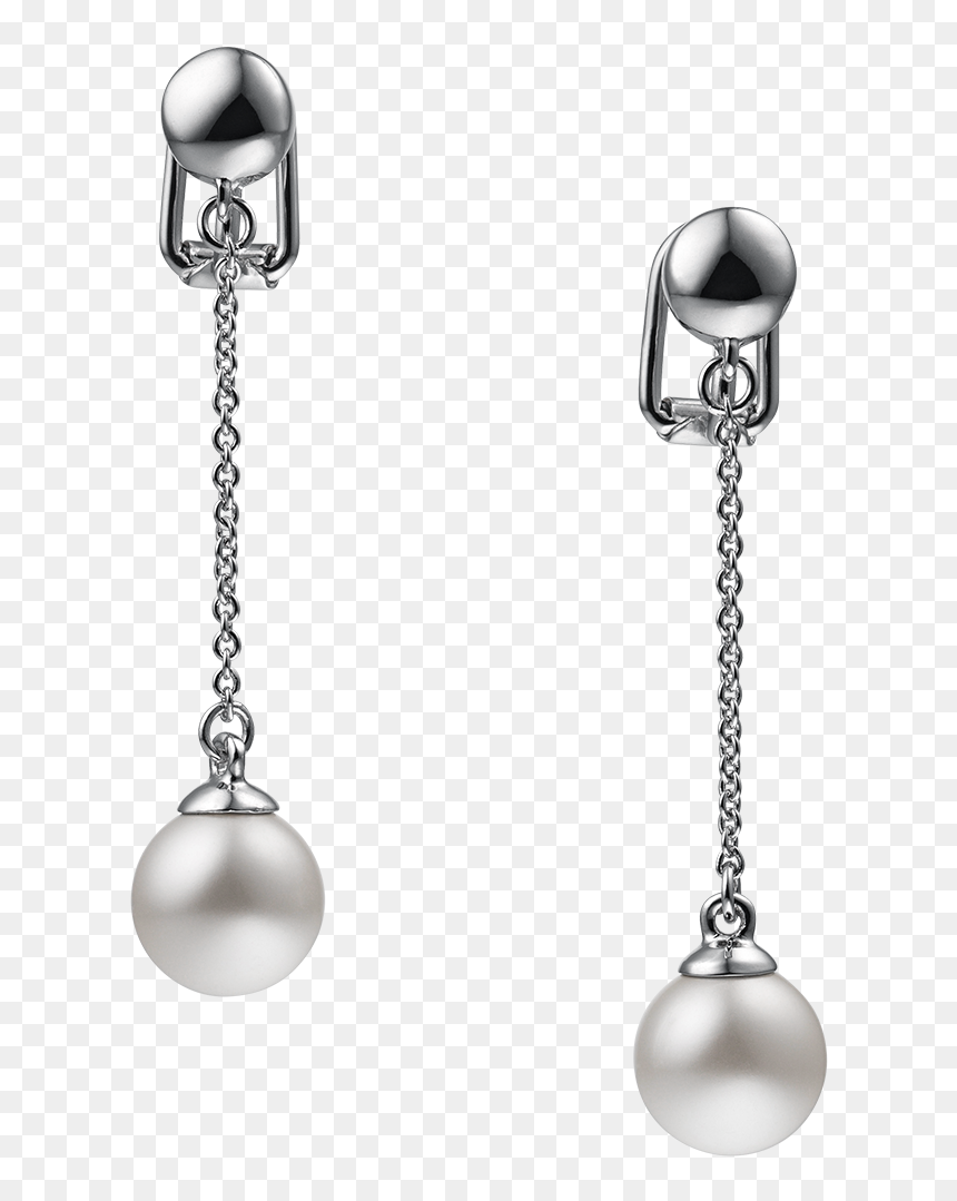 Earrings, HD Png Download - white pearls png
