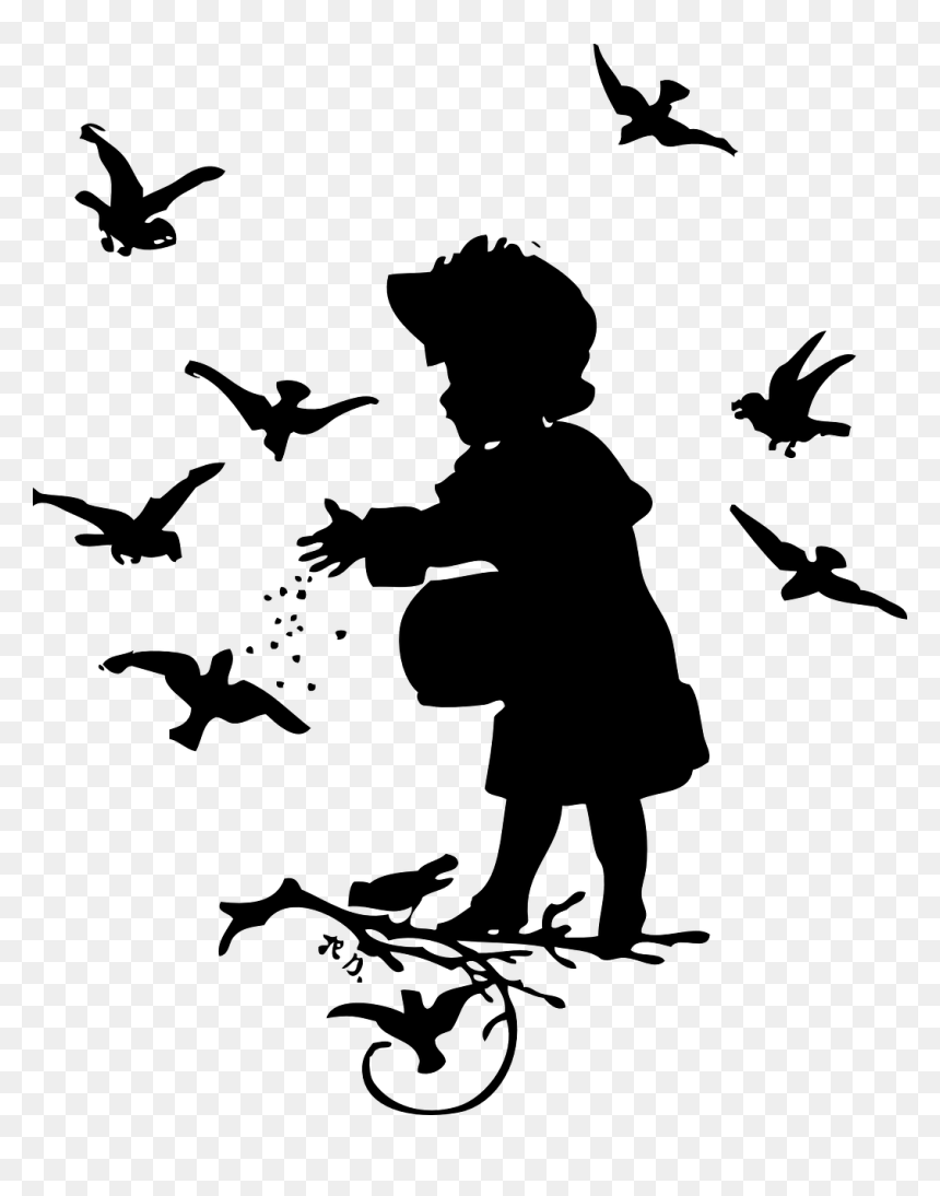 Feed The Birds Clip Art, HD Png Download - warrior silhouette png