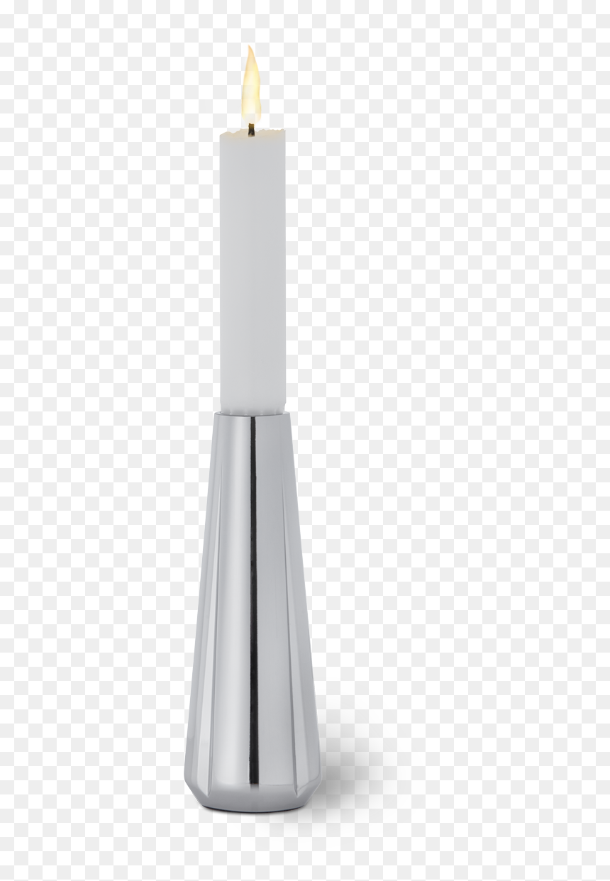 Gc Candle Holder H14 Chrome Grand Cru - Rosendahl Copenhagen Grand Cru Ljusstake H14 Cm, HD Png Download - white candle png